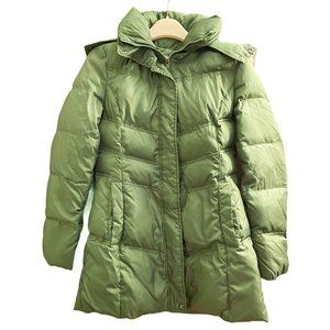 Andrew Marc Green down filled hooded Puffer Jacket